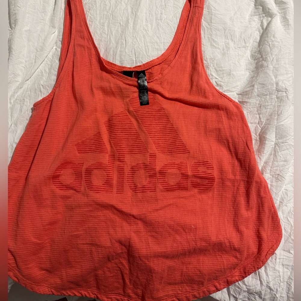 Adidas pink tank top.